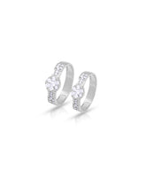 SILVER MOONLIT COUPLE RINGS