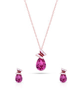 Roseglow 925 Silver Pendant Set
