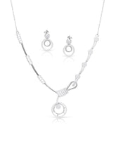 SILVER AURA NECKLACE SET