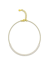 Gold Tennis Bracelet with Swarovski Zircon – Adjustable Fit