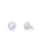 Solara 925 Silver Solitaire Earrings