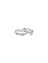 SHIMMERING UNION SILVER COUPLE RINGS