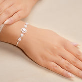 Premium 925 Pure Silver Adjustable Bracelet with Premium Diamonds