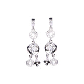 Elegant Floral Circle Earrings with Premium Diamonds