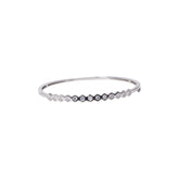 Diamond-Accented Silver Bracelet – 925 Pure Silver