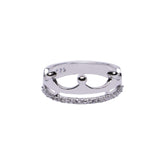 Silver Crown Eternity Ring