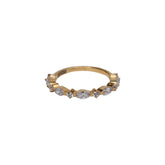Gold Marquise Zircon Band