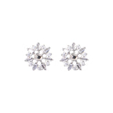 Elegant Starburst Earrings with Premium Diamonds