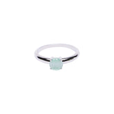 Aquamarine Elegance Solitaire Ring