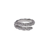 Silver Elegance Dual Zircon Ring