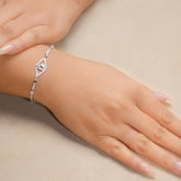 Heart-Shaped Premium Diamond Bracelet