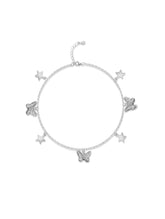 Celestial Silver Flutter Anklet