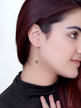 Silver Earrings with Rainbow Crystal