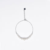 Uncle Jewels Silver Pearl ! Adjustable Bracelet