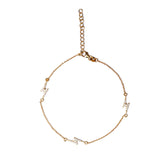 Gold Lightning Bracelet - Pure 925 Silver