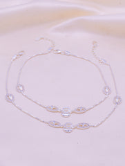 ZIRITHA SILVER ANKLETS
