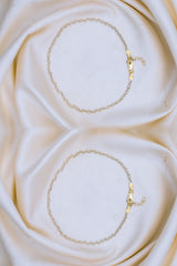 Adjustable Anklet with Twisted Design