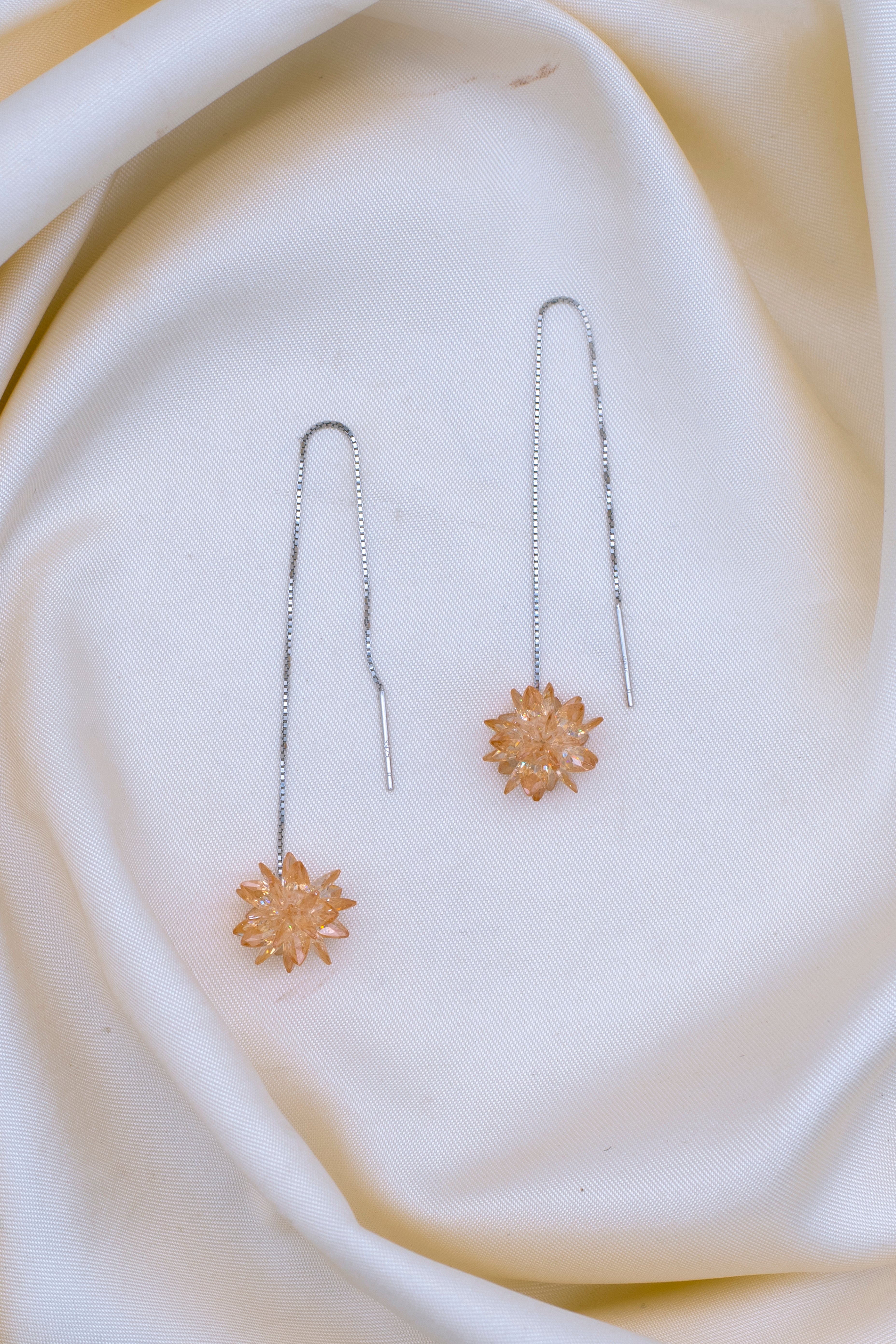 Threader Earrings with Sparkling Detailing