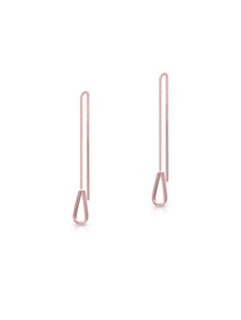 Noor 925 Silver Thread Earrings