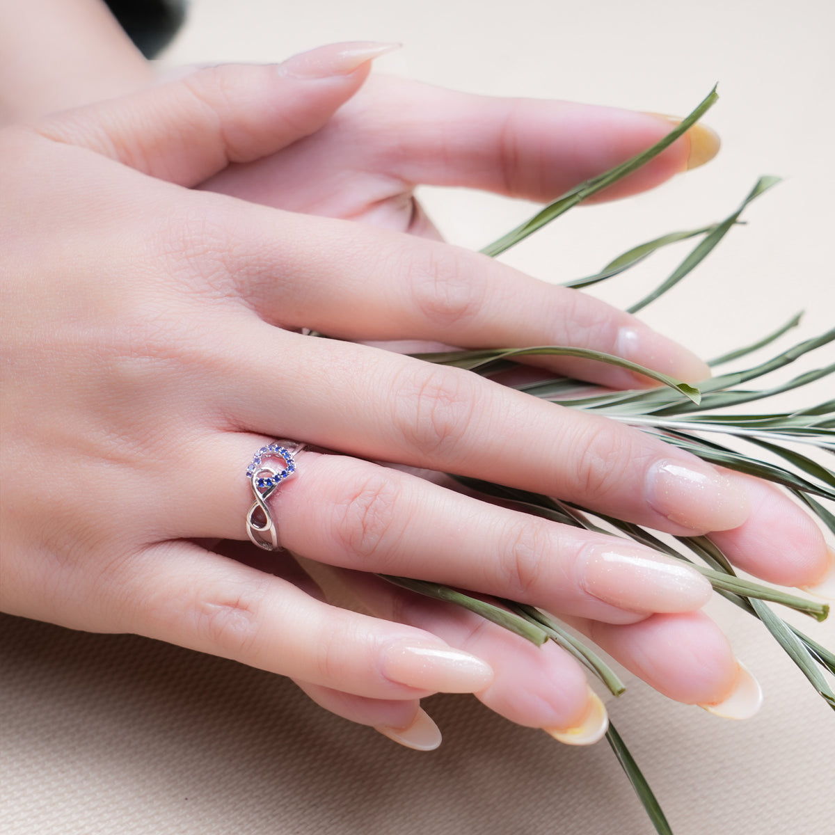 Eternal Sapphire Heart Ring