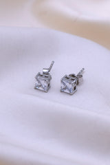 Sterling Silver Solitaire Studs