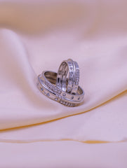CELESTIAL SILVER COUPLE RINGS