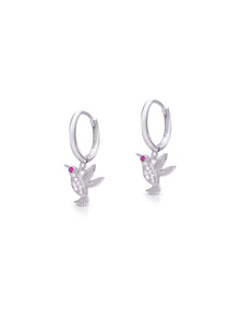 Elara 925 Silver Bird Earrings