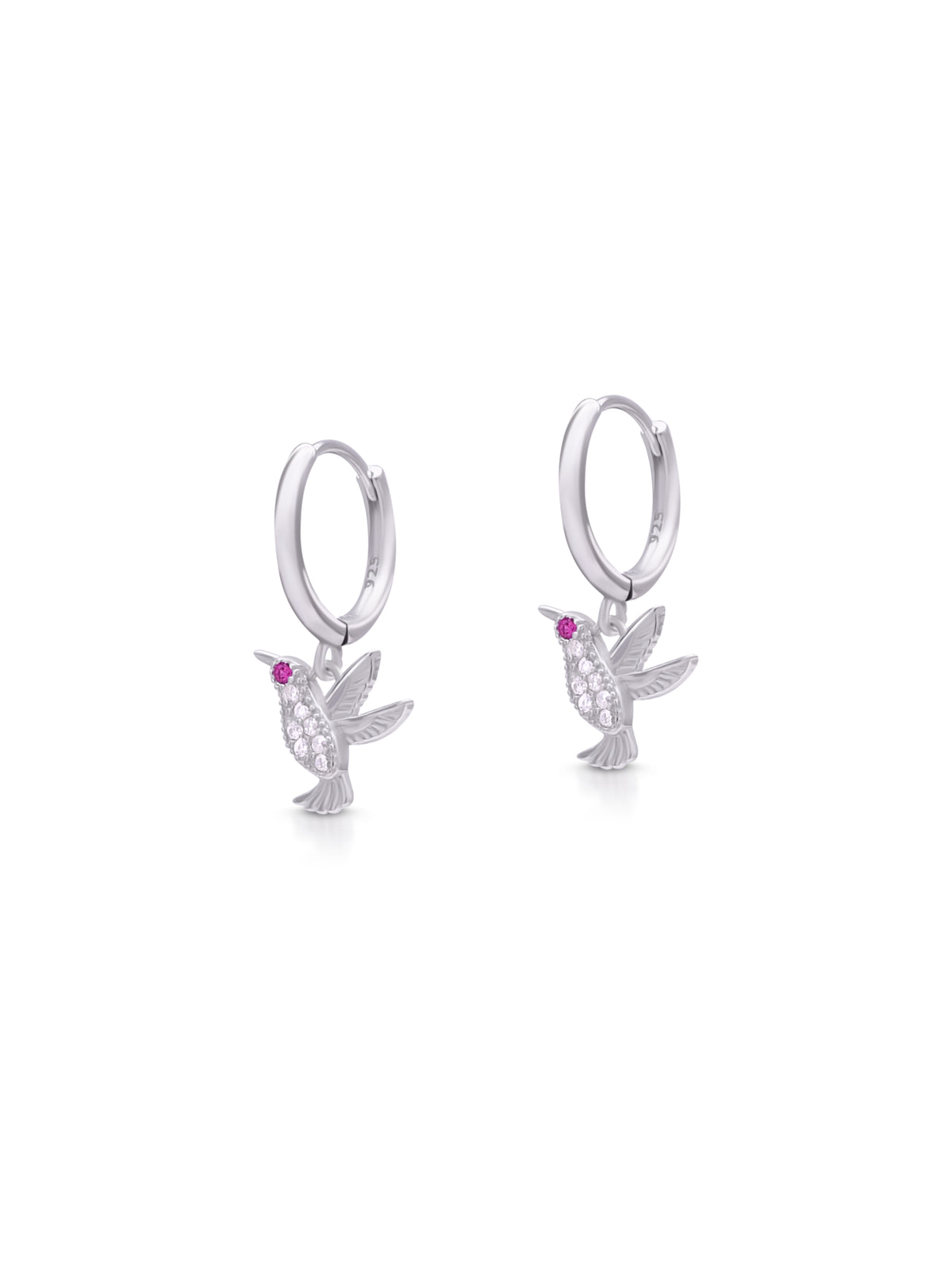 Elara 925 Silver Bird Earrings