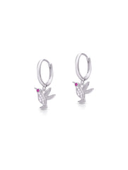 Elara 925 Silver Bird Earrings