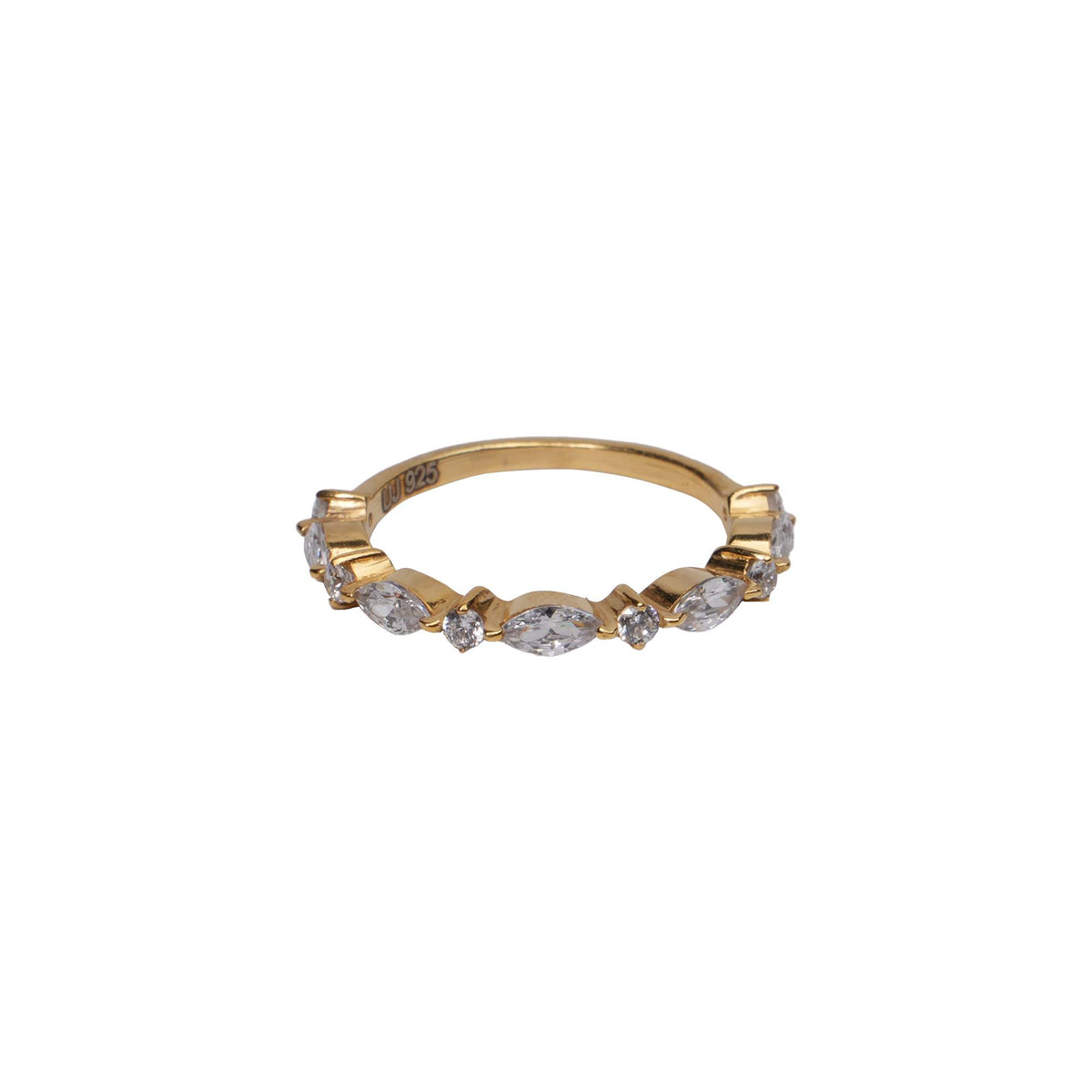 Gold Marquise Zircon Band