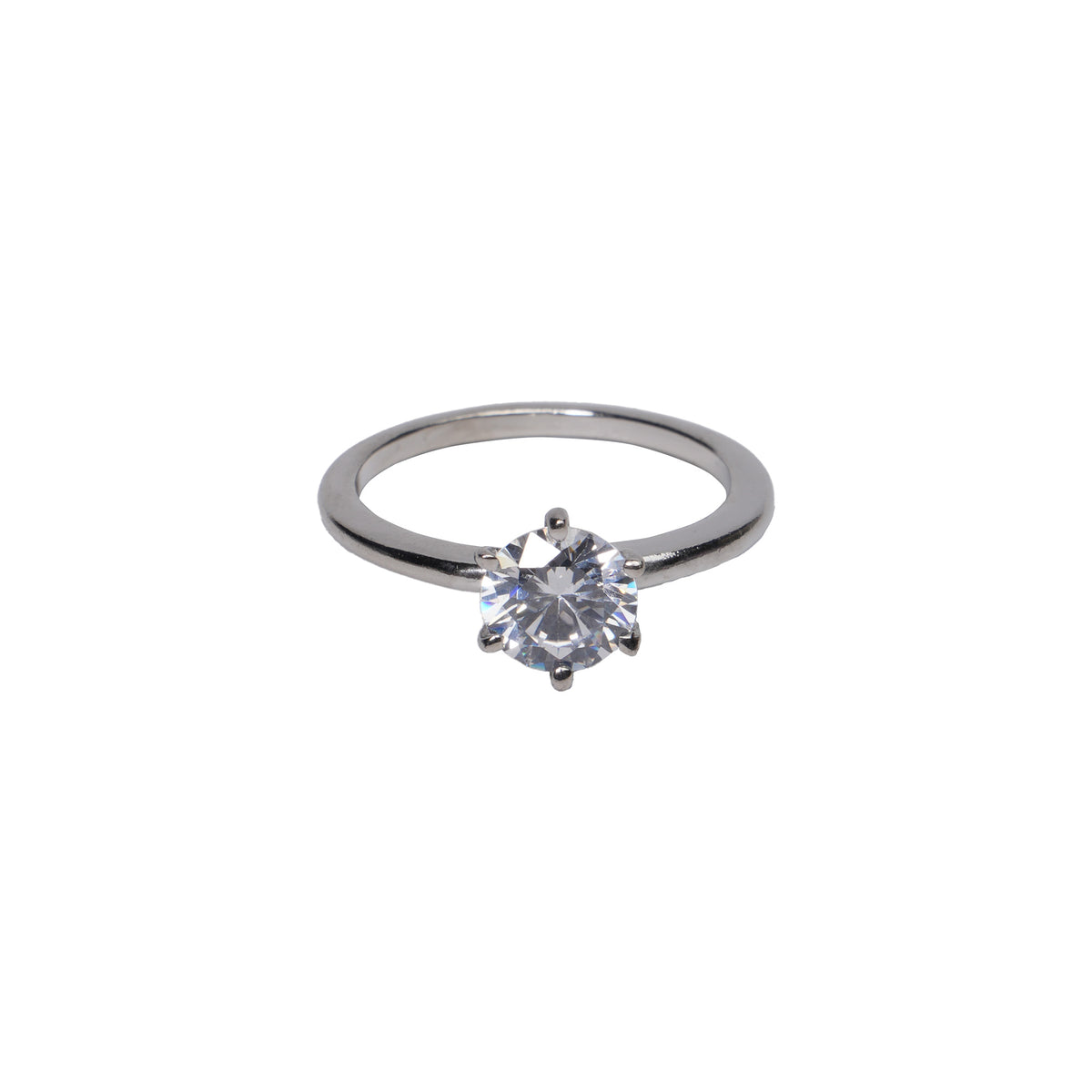 Classic Solitaire Zircon Ring