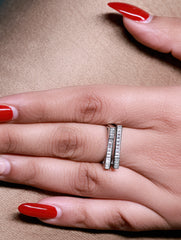 Linea 925 Silver Parallel Ring
