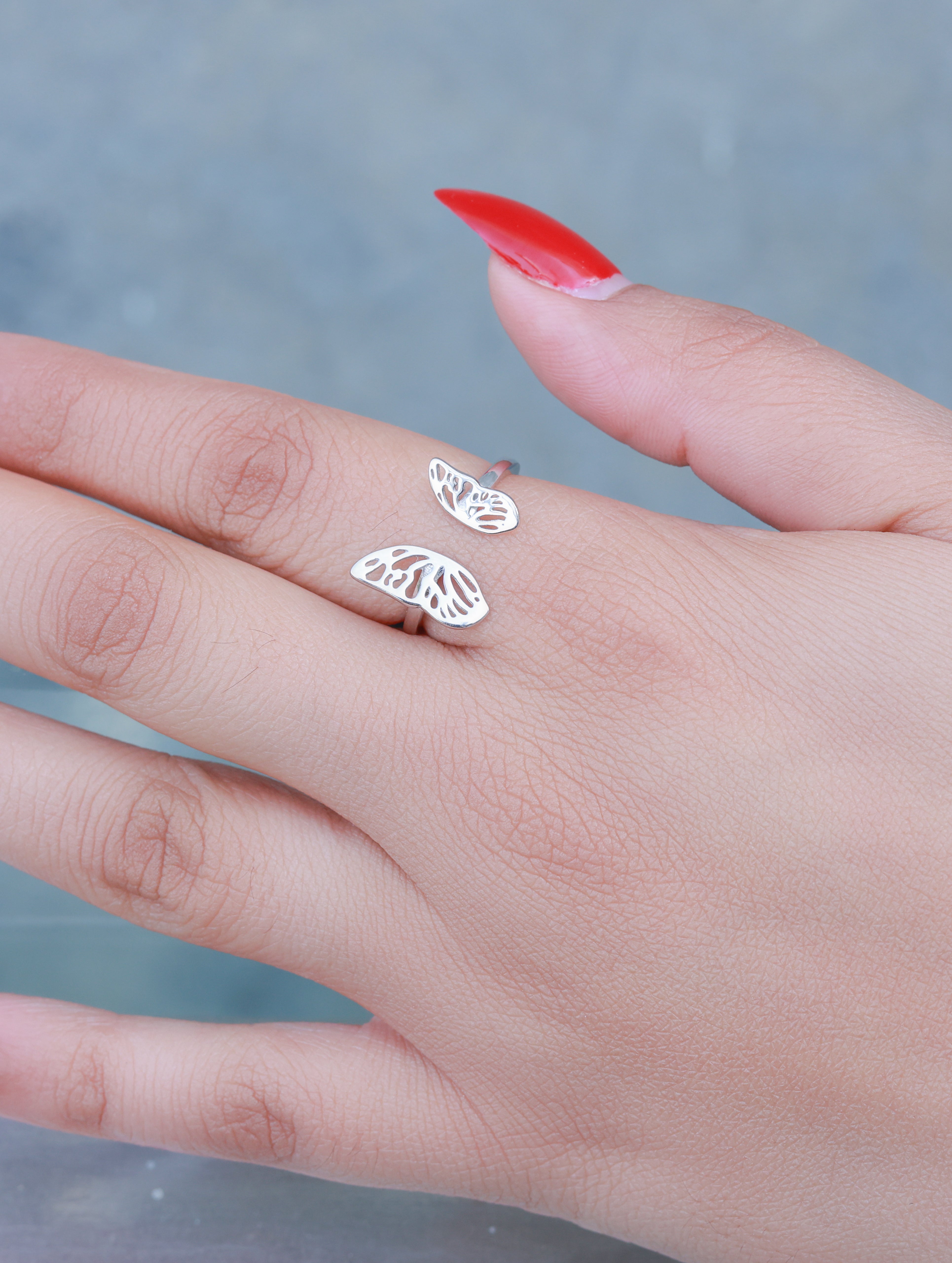 Papillon 925 Silver Open Ring