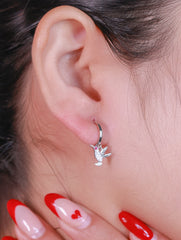 Elara 925 Silver Bird Earrings