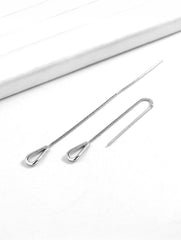 Noor 925 Silver Thread Earrings