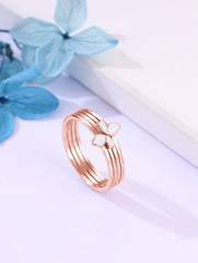 Mirabelle 925 Silver Butterfly Ring