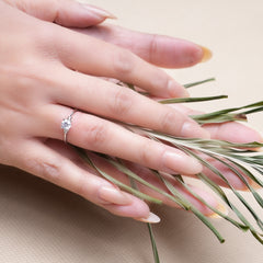 Handmade 925 Pure Silver Solitaire Ring