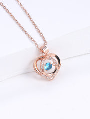 Azure Heart 925 Silver Chain