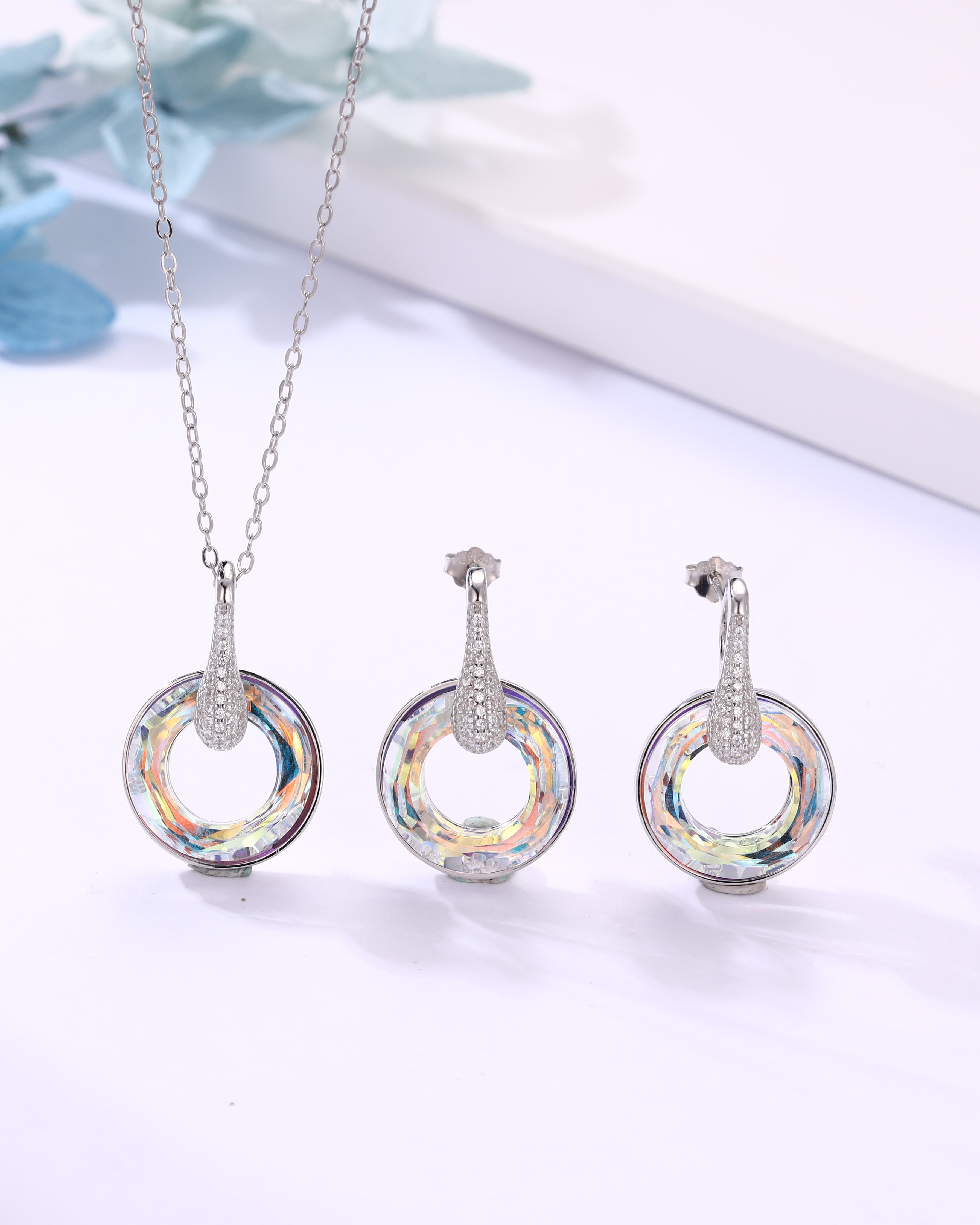 Solara 925 Silver Pendant Set