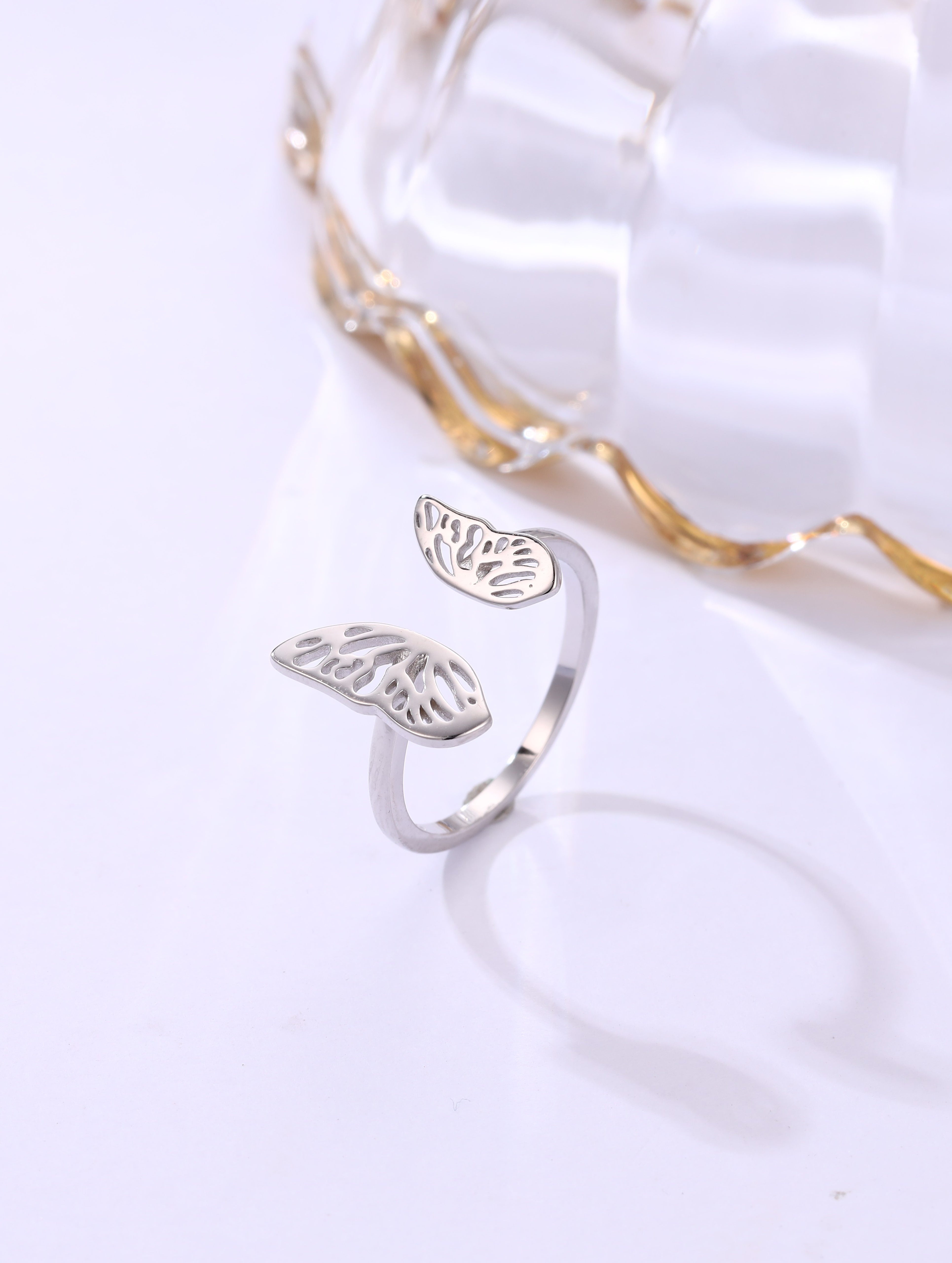 Papillon 925 Silver Open Ring