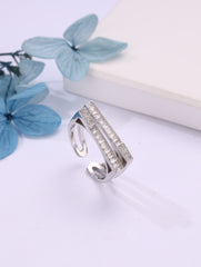 Linea 925 Silver Parallel Ring