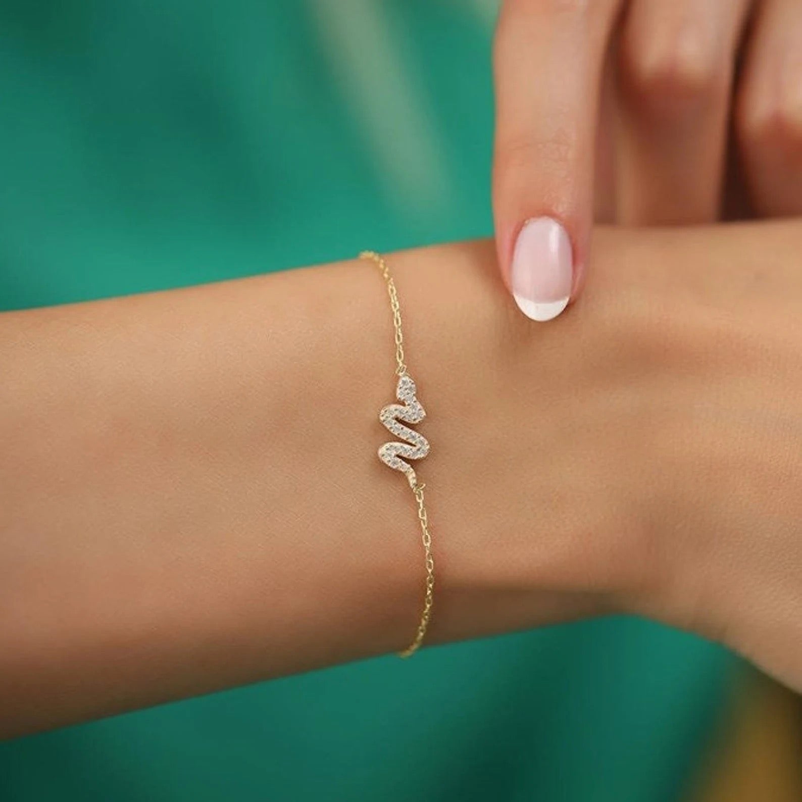 Minimalist Snake Bracelet - Pure 925 Silver