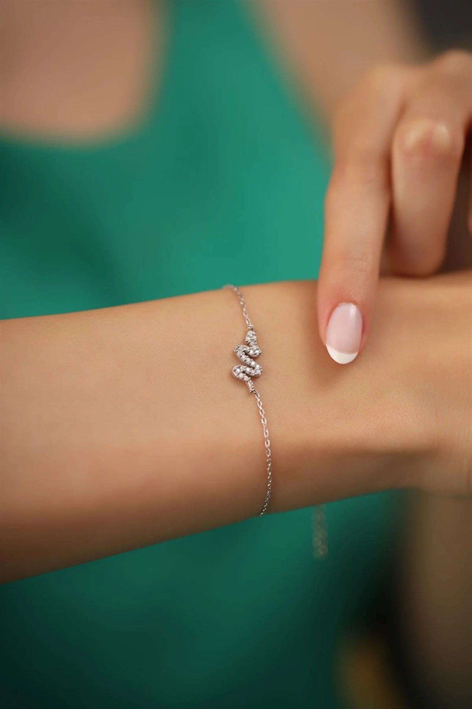 Minimalist Snake Bracelet - Pure 925 Silver