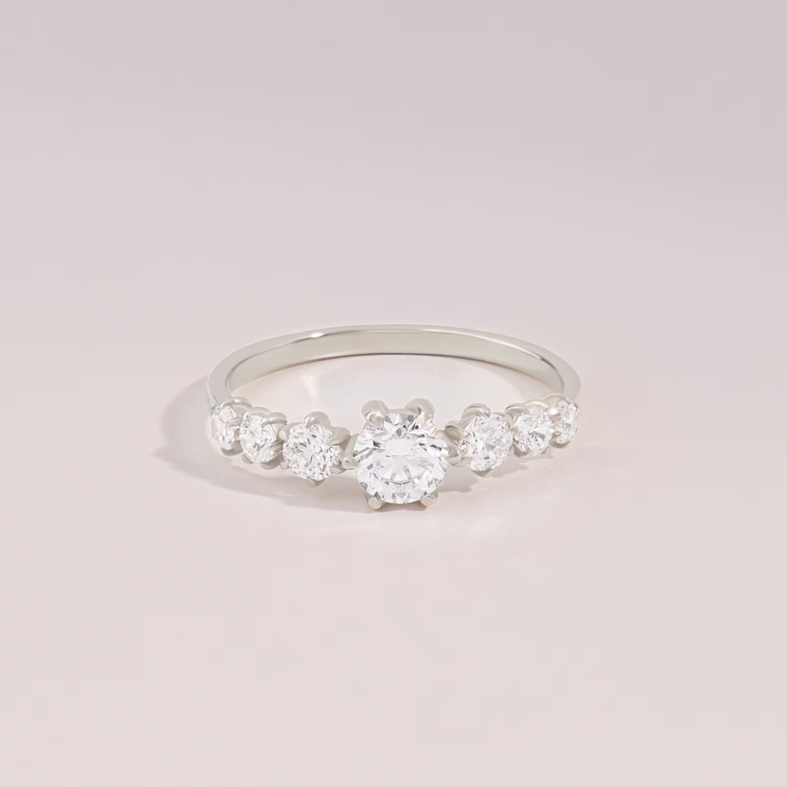 Multi-Stone Zircon Ring - Pure 925 Silver