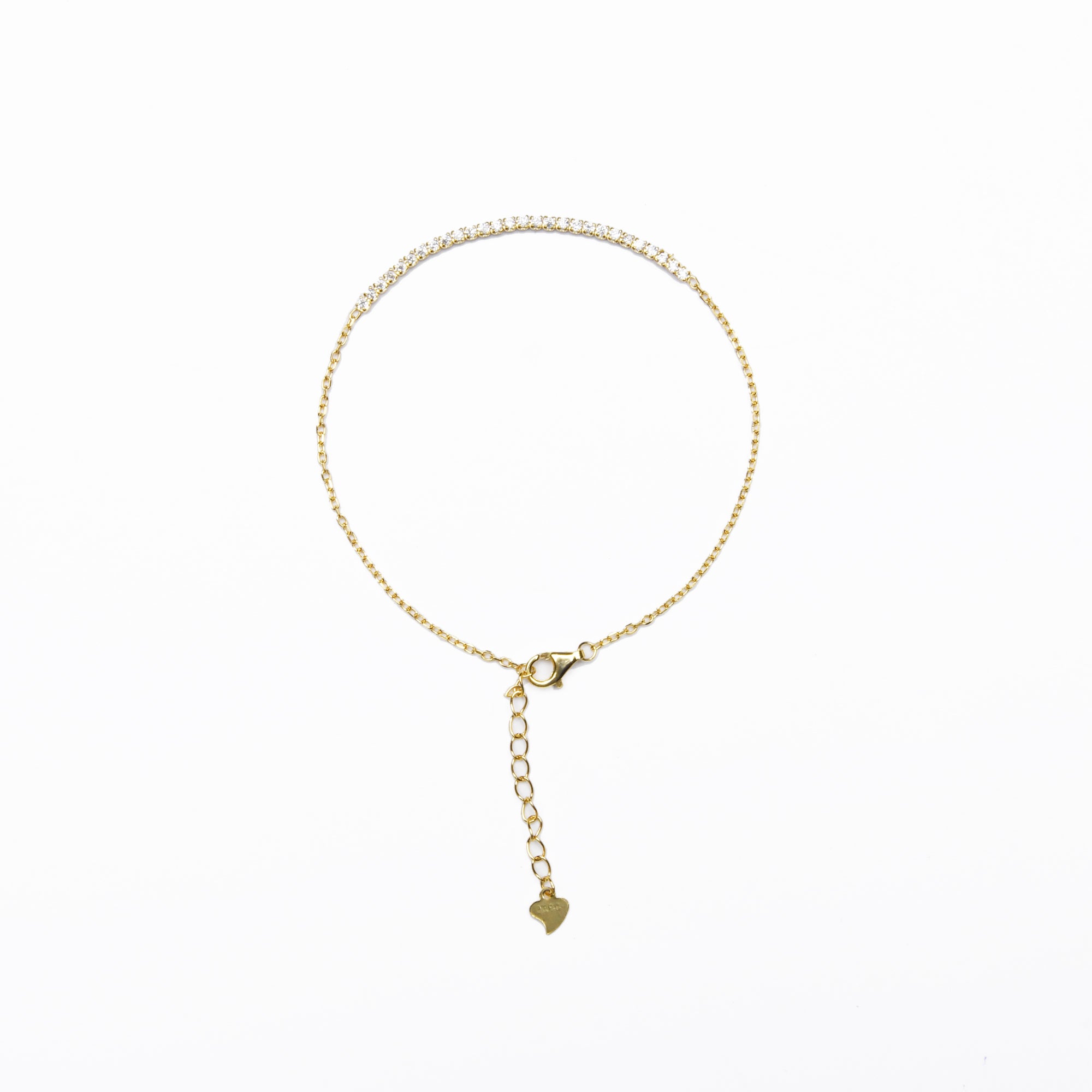 Gold Zircon Adjustable Bracelet