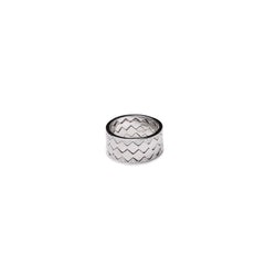 Chevron Stackable Rings - Pure 925 Silver