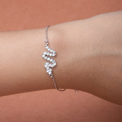 Minimalist Snake Bracelet - Pure 925 Silver