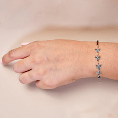 Silver Star Bead Bracelet