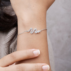 Minimalist Snake Bracelet - Pure 925 Silver