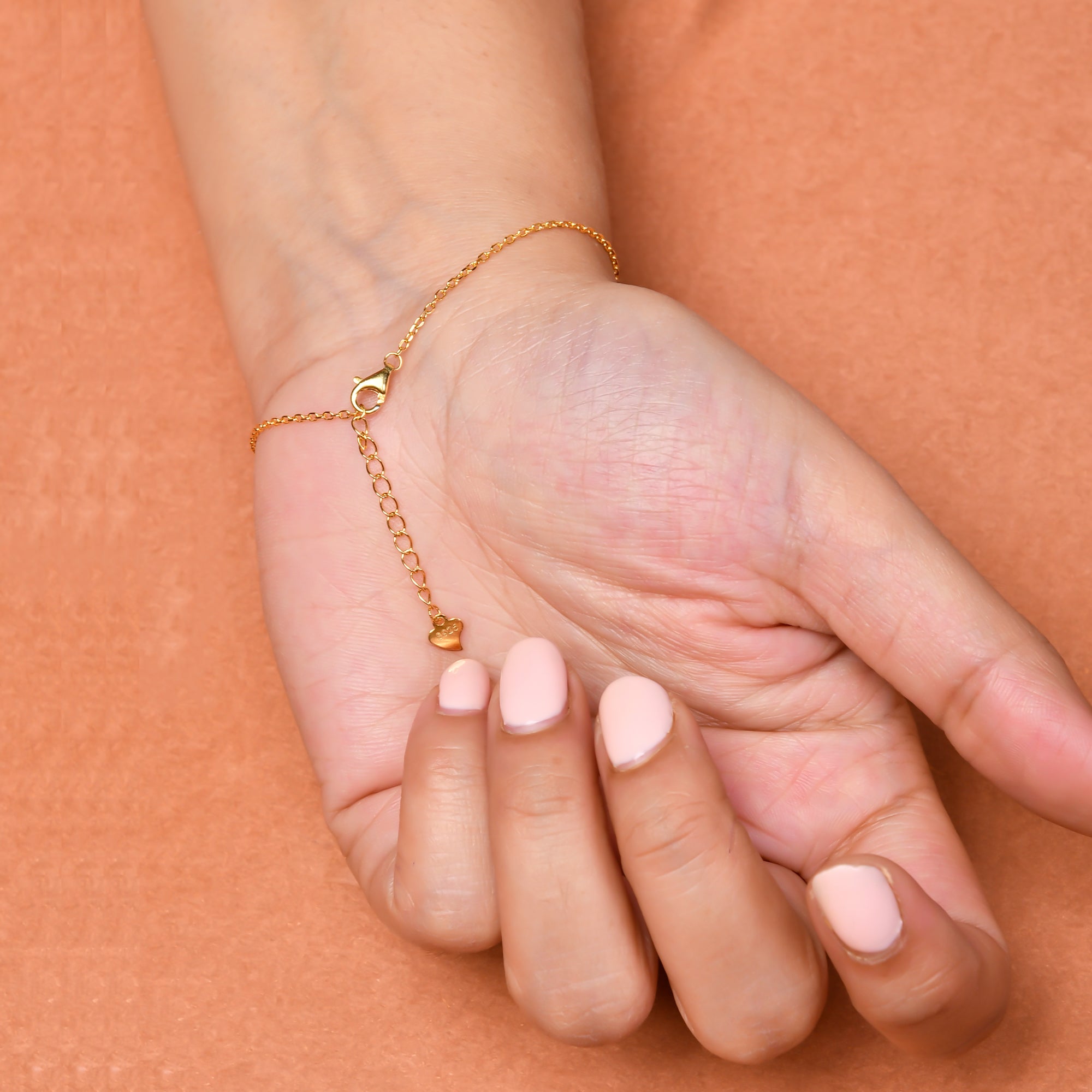 Gold Zircon Adjustable Bracelet